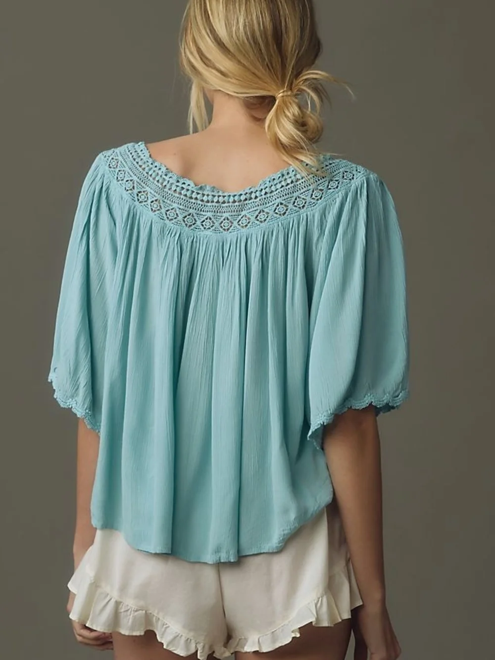 Anthropologie Gauzy Swing Top